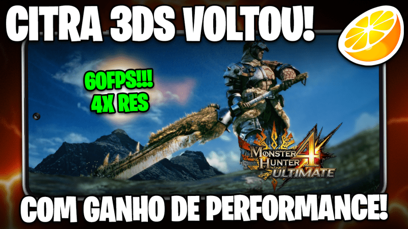 O CITRA 3DS VOLTOU COM GANHO DE FPS INSANOOOO! | MONSTER HUNTER 60FPS, LUIGI’S MANSION 60FPS E MAIS!