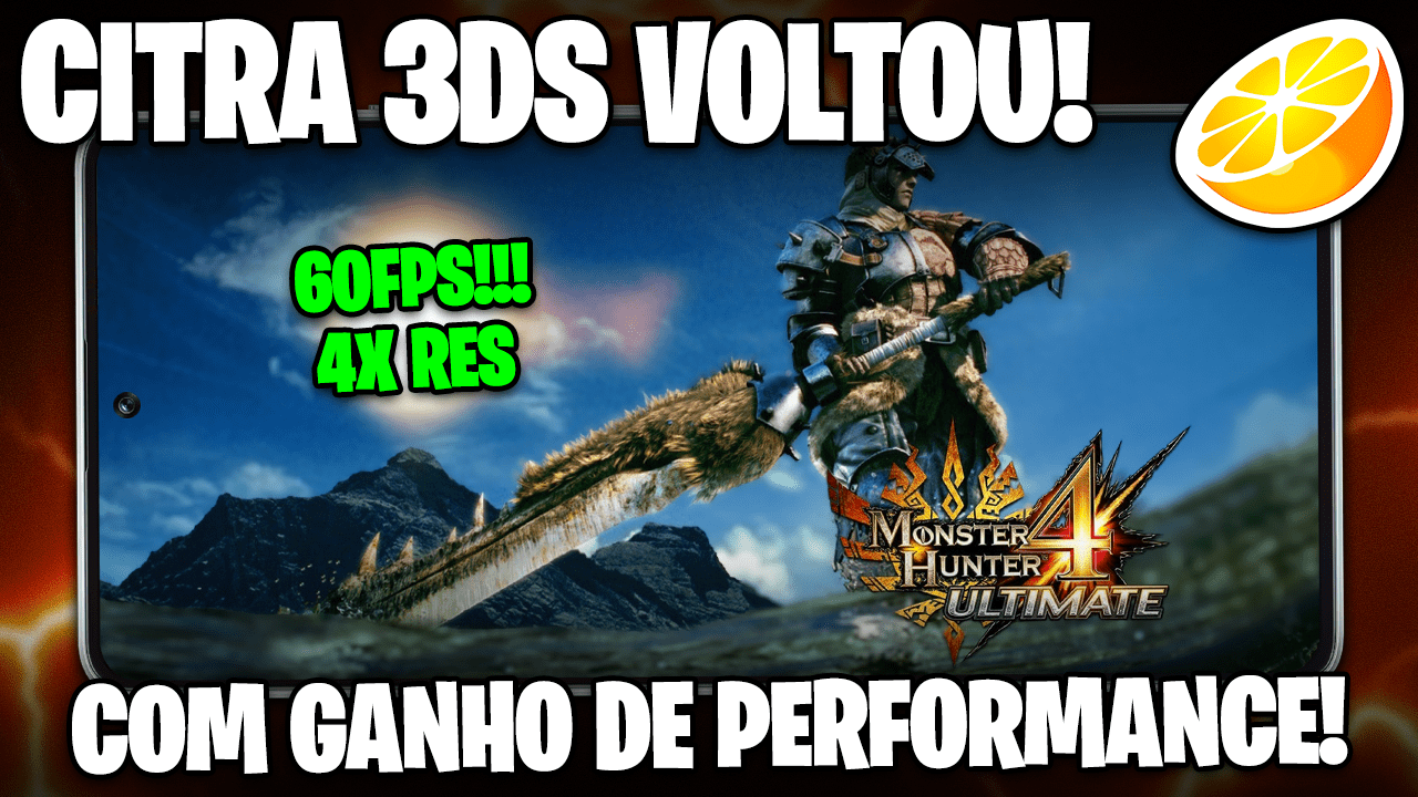 O CITRA 3DS VOLTOU COM GANHO DE FPS INSANOOOO! | MONSTER HUNTER 60FPS, LUIGI’S MANSION 60FPS E MAIS!
