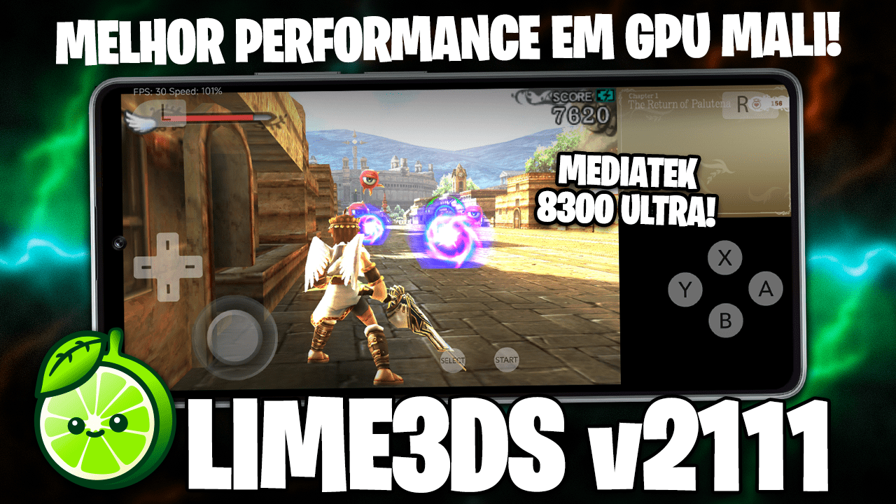 LIME3DS v2111 com MELHOR PERFORMANCE para GPUs MALI! | Mediatek e Exynos rodando 3DS!