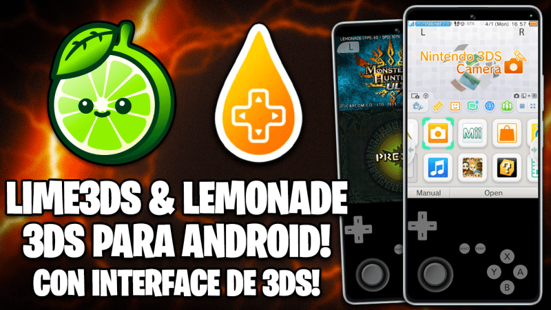 NOVO LIME 3DS E LEMONADE 3DS COM MAIOR DESEMPENHO E INTERFACE DO 3DS COMPLETA | Lemonade 3DS ANDROID