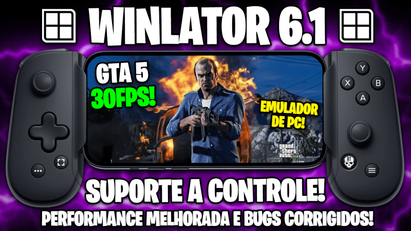WINLATOR 6.1 COM SUPORTE A CONTROLE E PERFORMANCE BRUTAL! | EMULADOR DE PC PARA ANDROID!