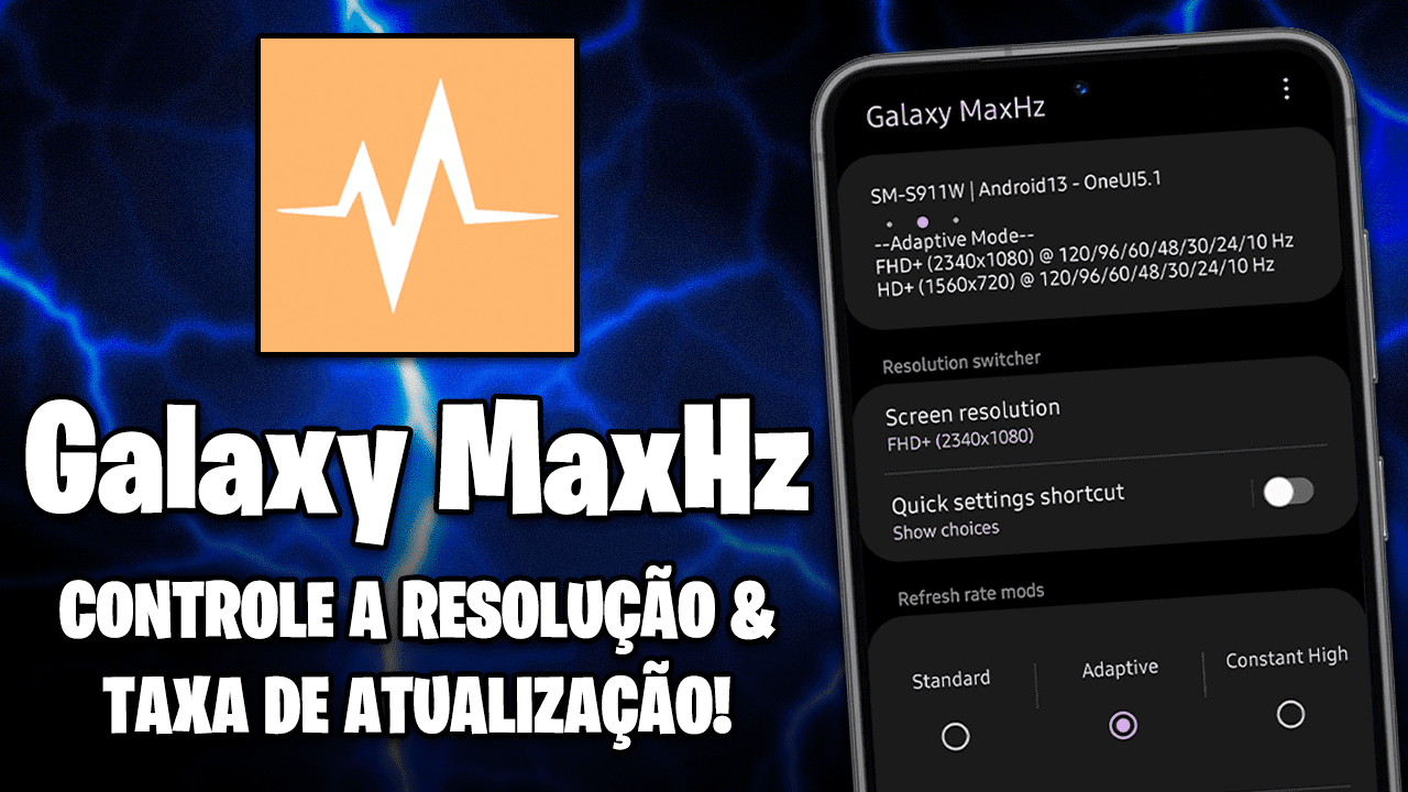 Como Instalar o Galaxy Max Hz no seu SAMSUNG! | O MELHOR APP PARA O SEU SAMSUNG GALAXY!
