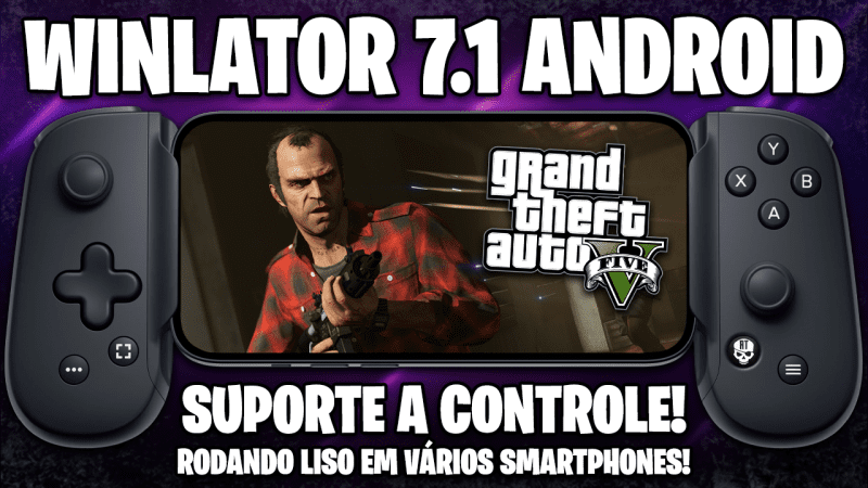 WINLATOR 7.1 RODANDO GTA V NO CONTROLE! | Emulador de PC para ANDROID! | MUITO MAIS PERFORMANCE!