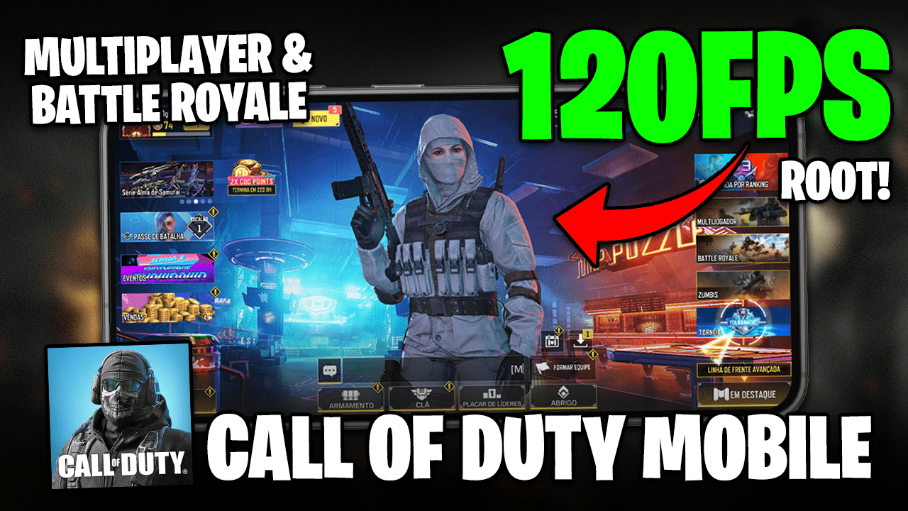 Como LIBERAR 120FPS no CALL OF DUTY MOBILE Battle Royale e Multiplayer | COM ROOT