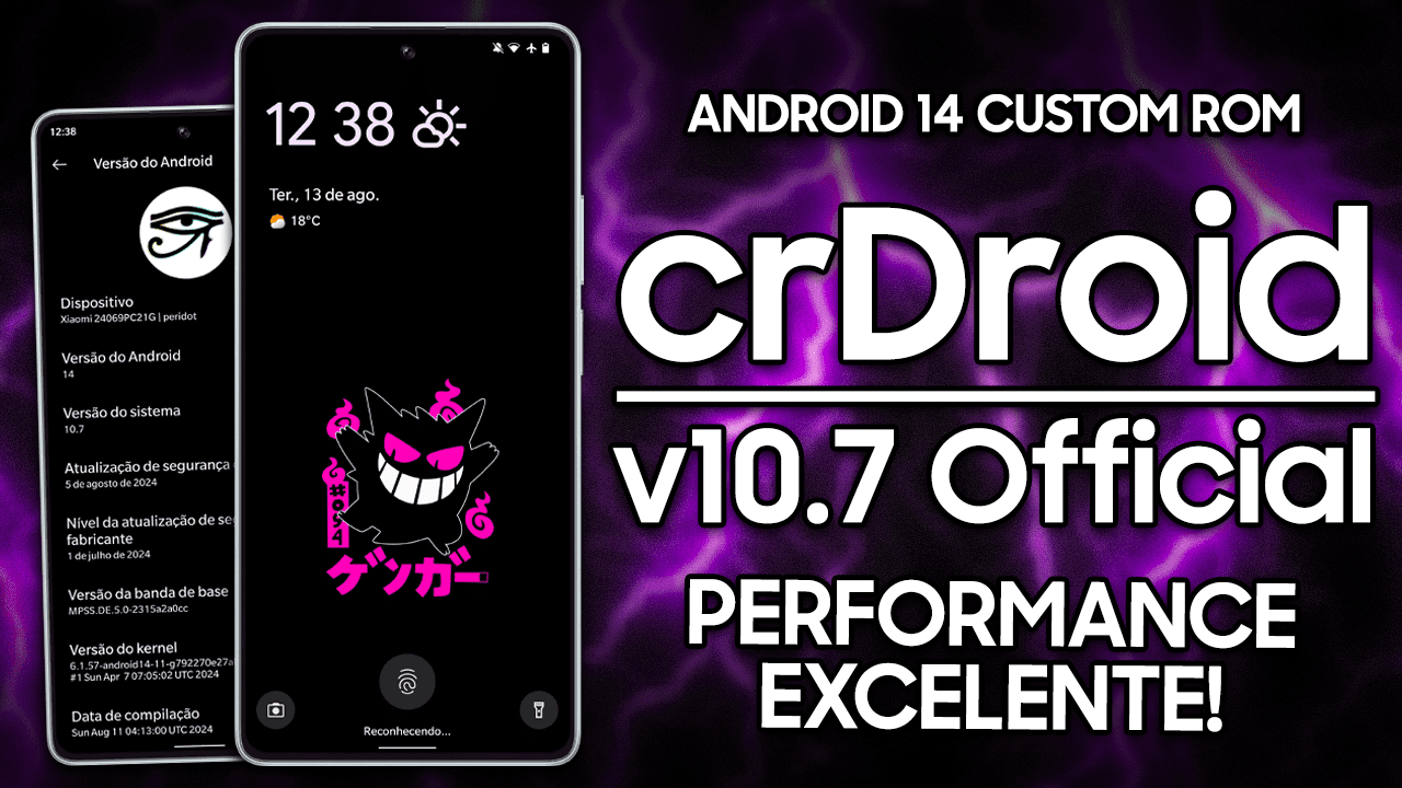 CUSTOM ROM CRDROID COM MUITA PERFORMANCE NO POCO F6 | ROM crDroid v10.7 Android 14 OFICIAL