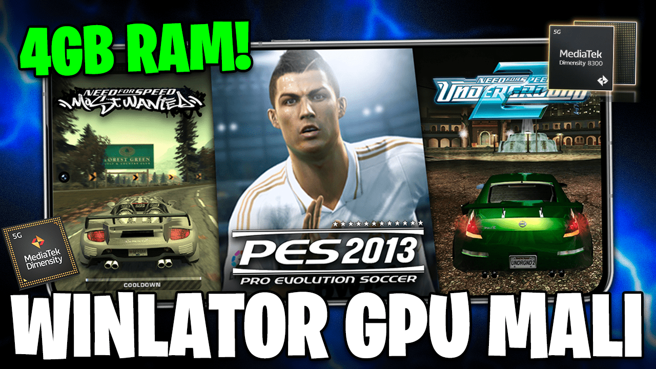 WINLATOR RODANDO EM MEDIATEK E CELULARES FRACOS! | JOGOS DE PC EM GPU MALI COM 4GB DE RAM!