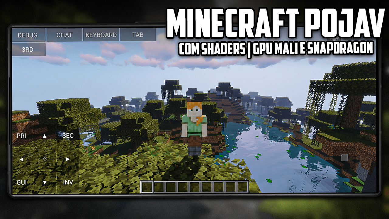 MINECRAFT POJAV LAUNCHER COMO VOCÊ NUNCA VIU! | Zenith Horizon com SHADERS em GPU MALI