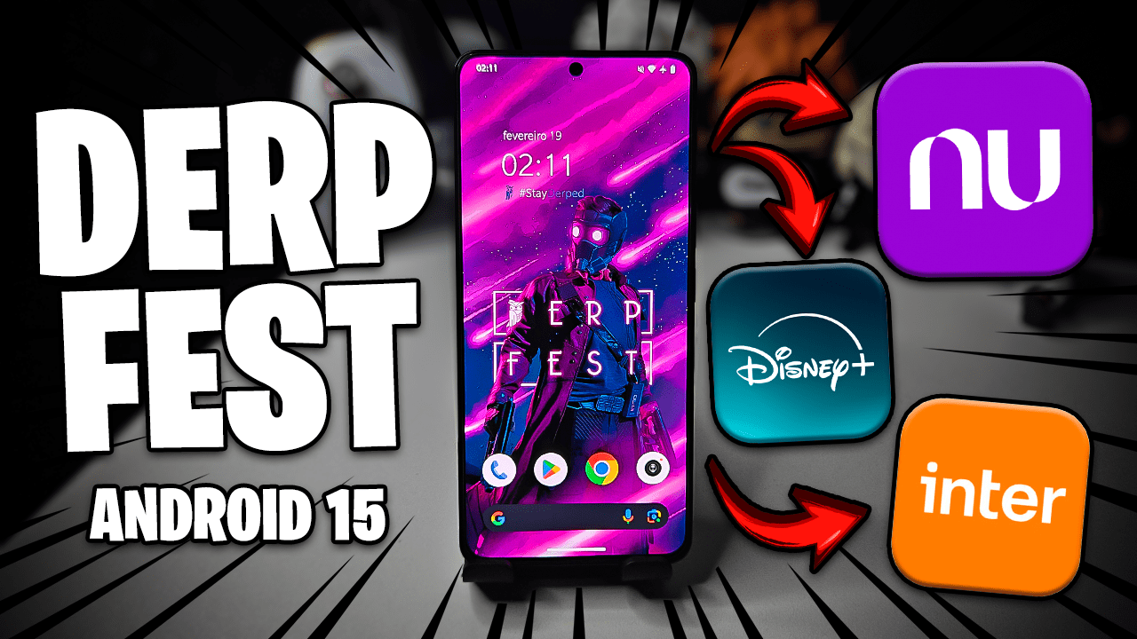 A MELHOR CUSTOM ROM PARA USAR APPS DE BANCO! | DerpFest 15.1 Android 15 Para VÁRIOS CELULARES!