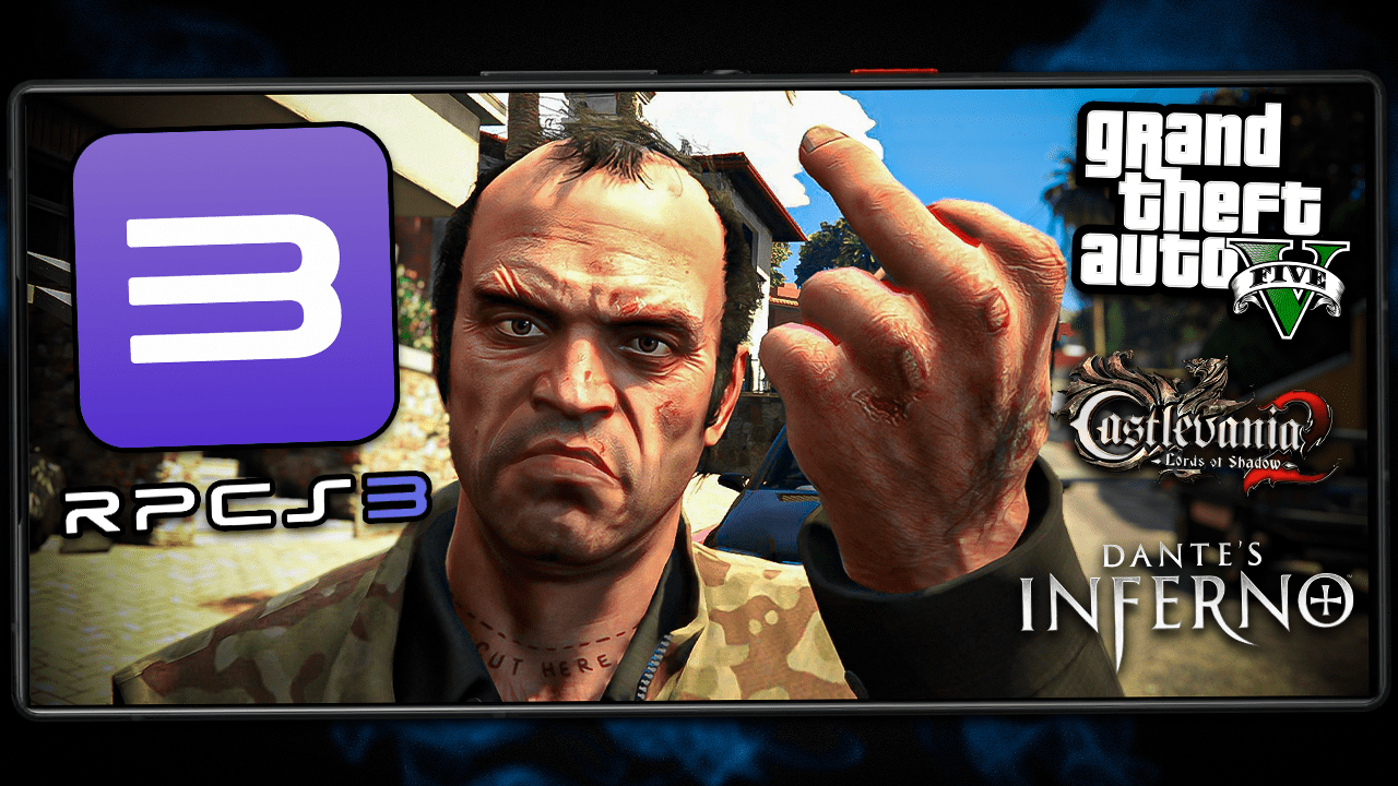 PS3 NO CELULAR NUNCA FOI TÃO INCRÍVEL! | RPCS3 ANDROID 0.4 | GTA 5, DANTES INFERNO, DEVIL MAY CRY…