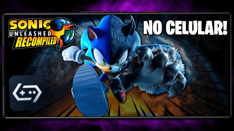 SONIC UNLEASHED NO CELULAR! | SONIC UNLEASHED RECOMPILED DE XBOX 360 NO CELULAR COM GAMEFUSION 2.0.6