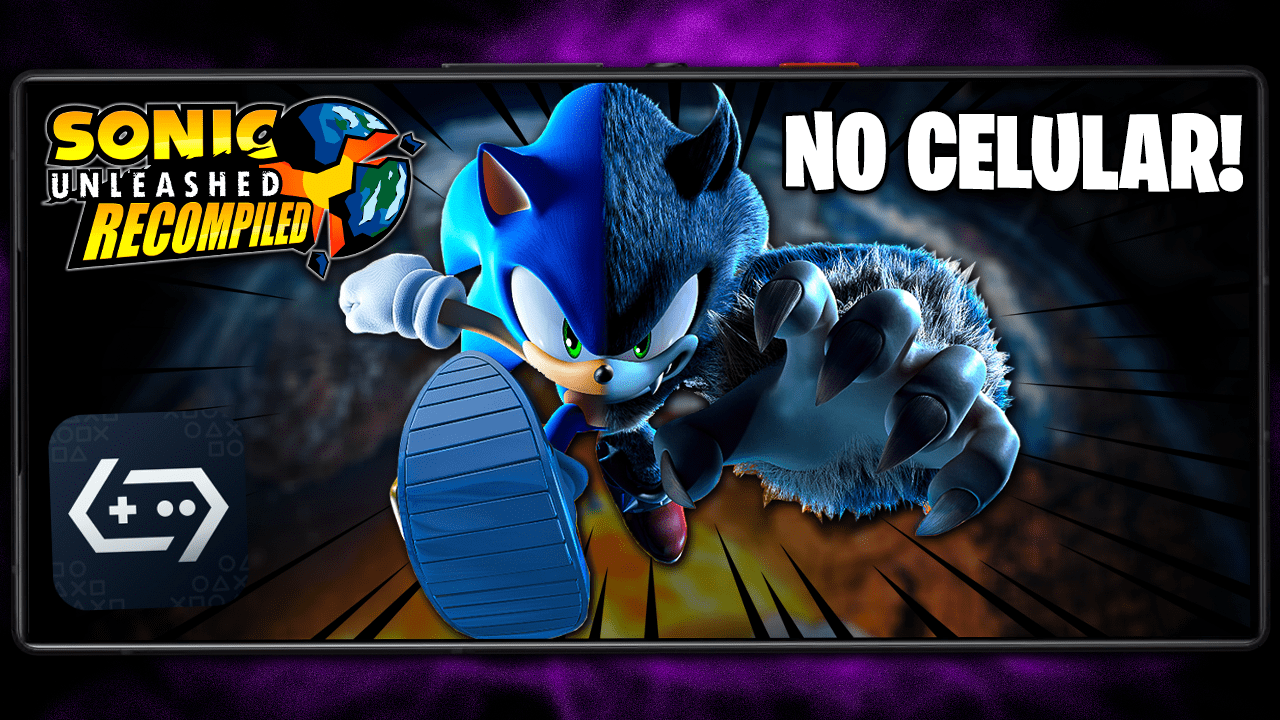 SONIC UNLEASHED NO CELULAR! | SONIC UNLEASHED RECOMPILED DE XBOX 360 NO CELULAR COM GAMEFUSION 2.0.6