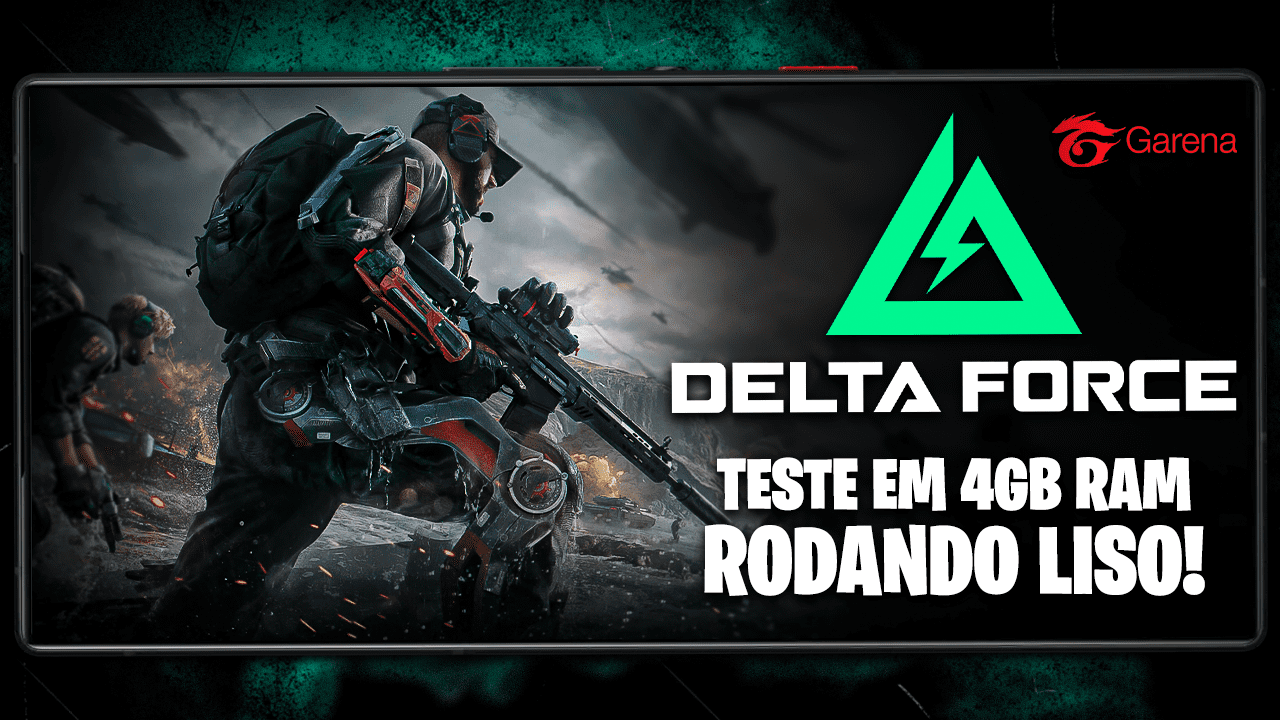 RODEI O DELTA FORCE MOBILE EM CELULAR FRACO! TÁ LEVE? | Delta Force Mobile 4gb RAM