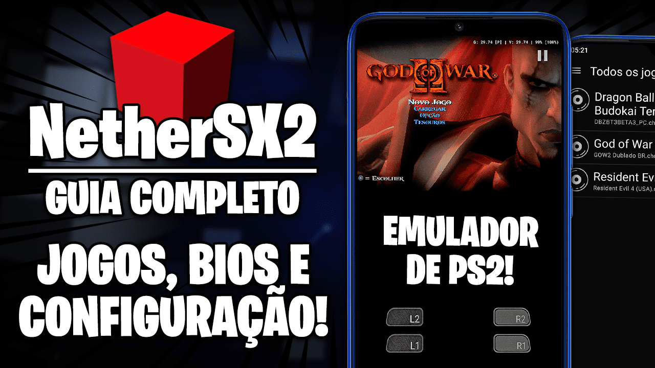 NetherSX2 GUIA COMPLETO | Como Configurar o EMULADOR de PS2 para ANDROID | Jogos e BIOS