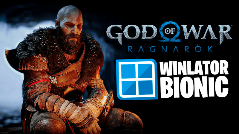 RODANDO GOD OF WAR RAGNAROK NO CELULAR! | Winlator Bionic God Of War Ragnarok