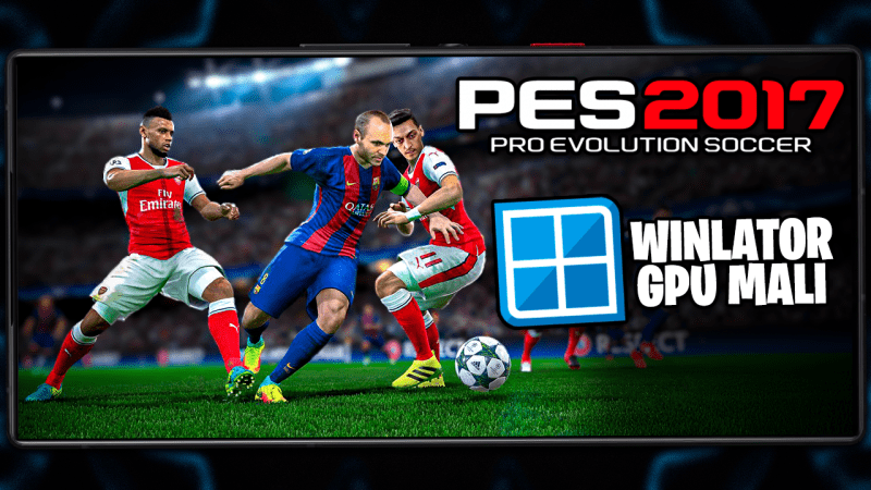 Como JOGAR PES 2017 no CELULAR! | RODANDO EM GPU MALI | PES 2017 Winlator Frost