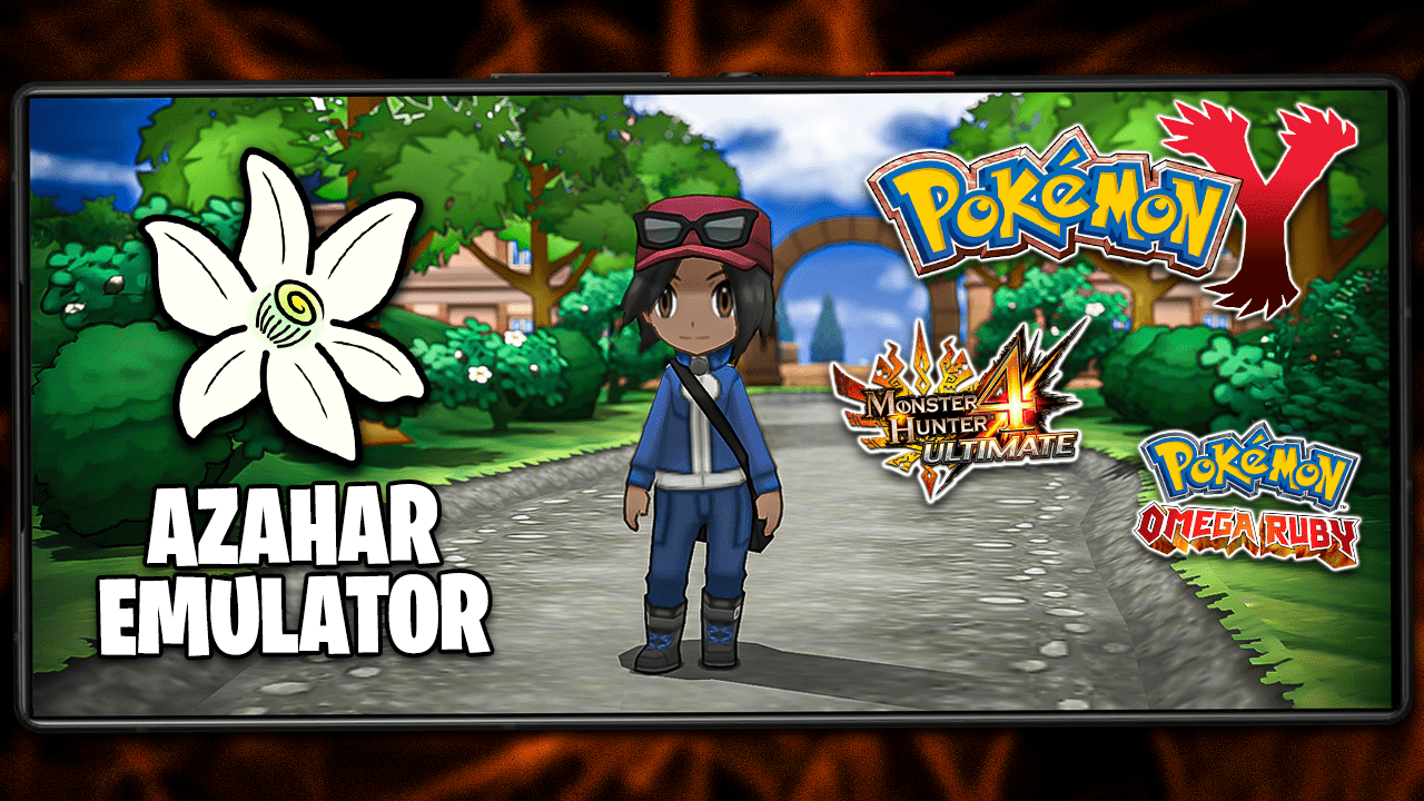 EMULADOR DE 3DS PARA ANDROID ESTÁ INCRÍVEL! | AZAHAR EMULATOR 3DS RODANDO EM 10X DE RESOLUÇÃO!