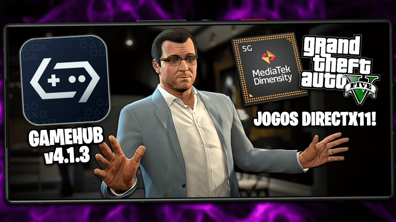 FINALMENTE! GTA 5 E VÁRIOS JOGOS RODANDO EM GPU MALI PELO GAMEHUB GAMEFUSION! | GAMEFUSION v4.1.3