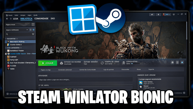 COMO RODAR A STEAM NO WINLATOR BIONIC! | JOGOS ONLINE NO WINLATOR!