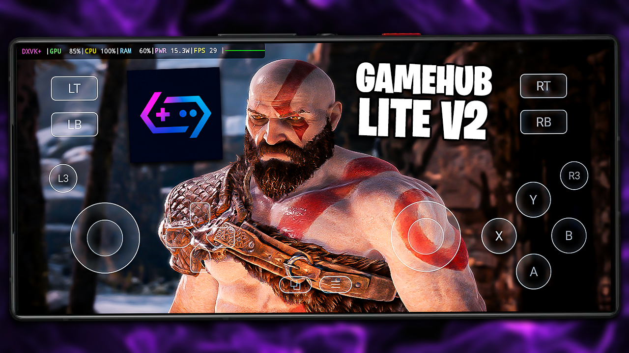 GAMEHUB LITE V2 FICOU PODEROSO DEMAIS! | RODANDO TUDO DE PC NO CELULAR!