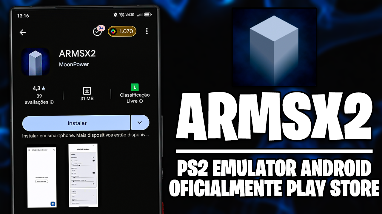 ARMSX2 PS2 EMULATOR CHEGOU NA PLAY STORE! EMULADOR DE PS2 PARA ANDROID! COMO CONFIGURAR