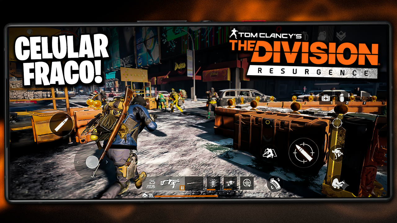 THE DIVISION RESURGENCE CHEGOU! RODANDO LISO ATÉ EM CELULAR FRACO! | THE DIVISION MOBILE ANDROID