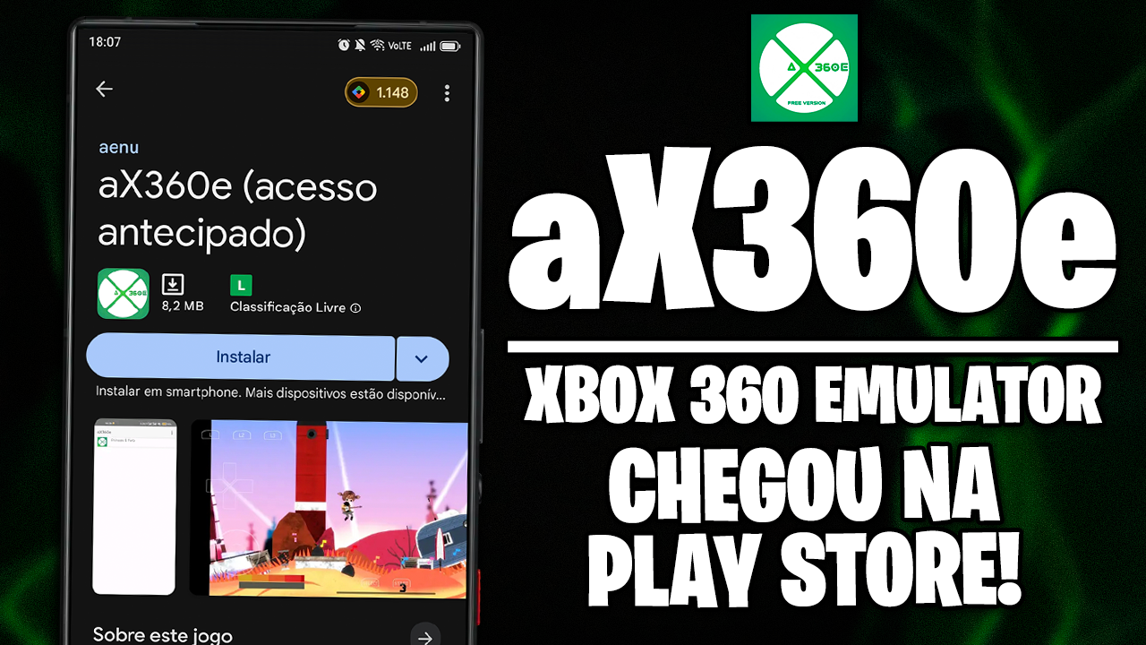 EMULADOR DE XBOX 360 FINALMENTE CHEGOU NA PLAY STORE! | AX360E PARA ANDROID!