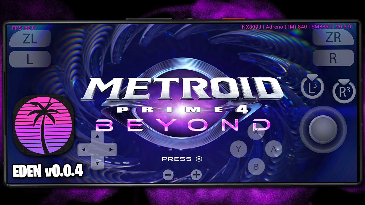 EDEN EMULATOR VOLTOU COM NOVA VERSÃO OFICIAL! | METROID PRIME 4 RODANDO! | Eden Emulator v0.0.4