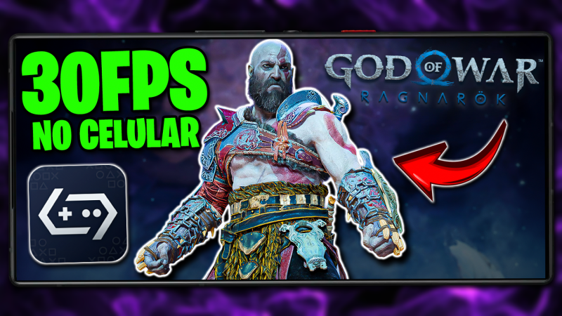 GOD OF WAR RAGNAROK RODANDO A 30FPS NO CELULAR! | GOW RAGNAROK GAMEHUB ANDROID