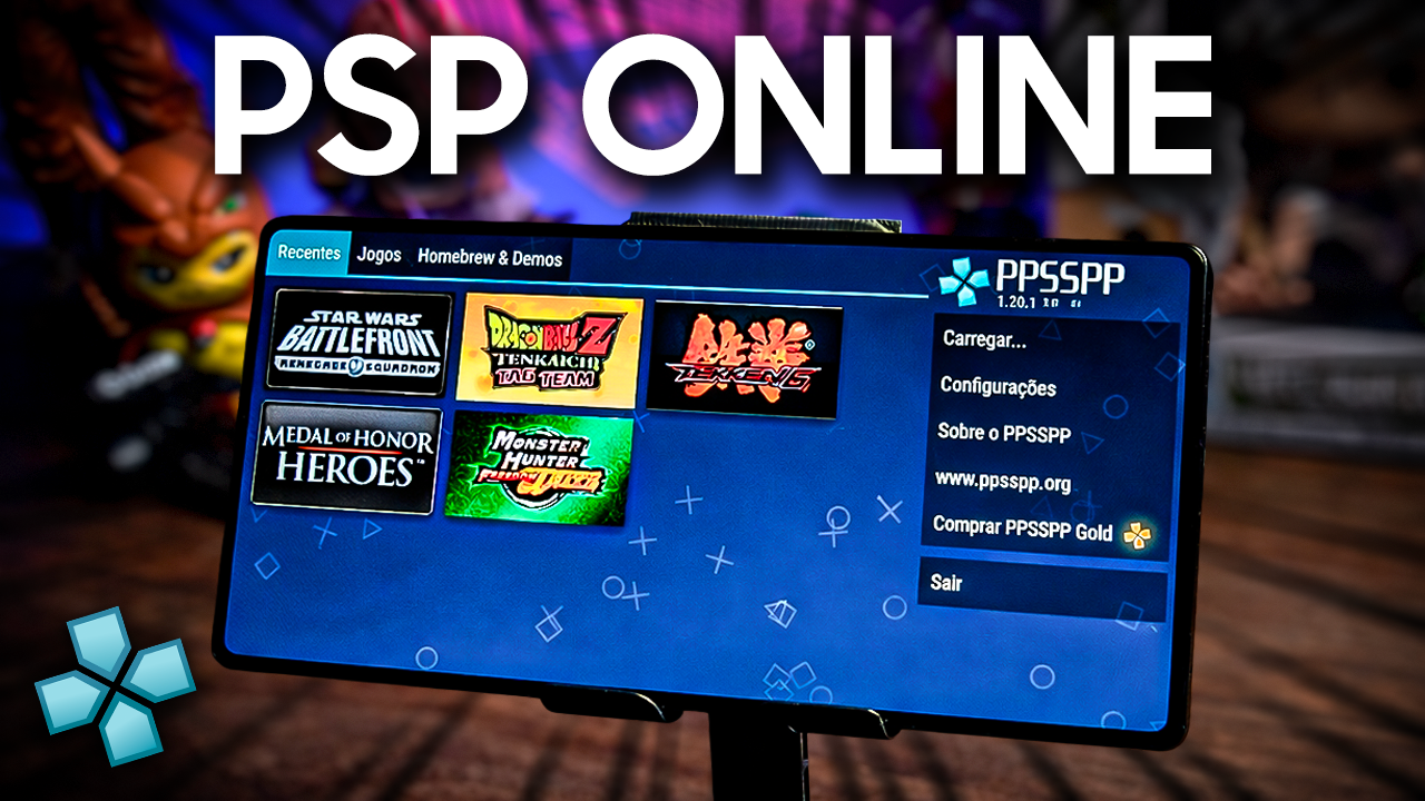 JOGAR PSP ONLINE NO CELULAR NUNCA FOI TÃO FÁCIL! | PPSSPP v1.20.1