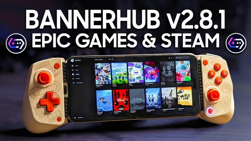 JOGOS DA STEAM E EPIC GAMES NO CELULAR COM BANNERHUB | NOVA VERSÃO DO EMULADOR DE PC!