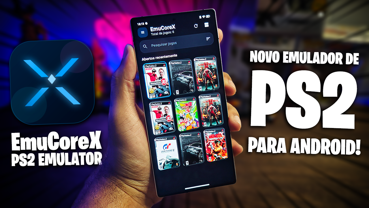 O NOVO EMULADOR DE PS2 PARA CELULAR ESTÁ SENSACIONAL! | EmuCoreX PS2 Emulator