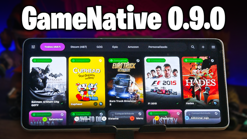 GAMENATIVE v0.9.0 | NOVA VERSÃO FICOU INCRÍVEL! | MELHOR COMPATIBILIDADE DE JOGOS DE PC NO CELULAR!