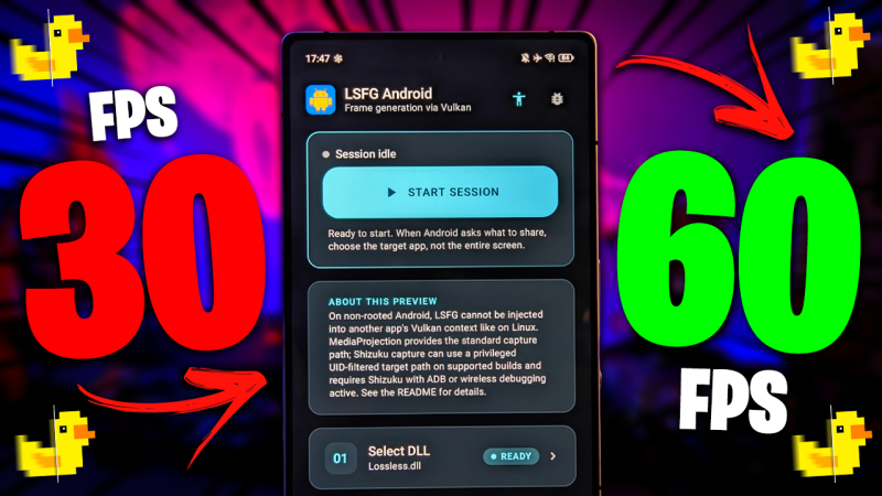 CHEGOU LOSSLESS SCALING PARA ANDROID | GERAÇÃO DE QUADROS SEM ROOT NOS CELULARES!