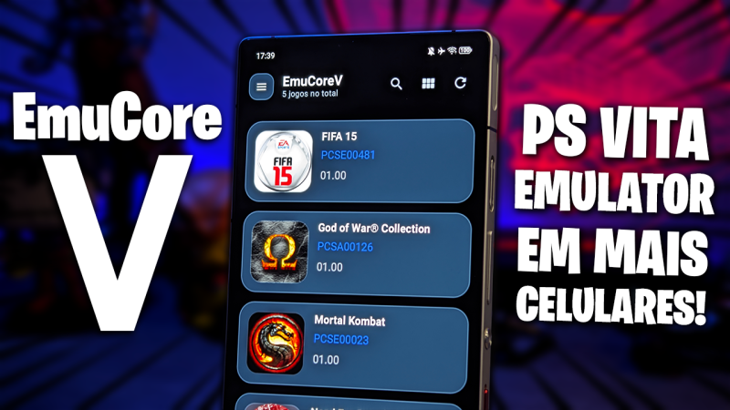 NOVA VERSÃO DO EMULADOR DE PS VITA PARA CELULAR! | EmuCoreV 0.0.9 RODANDO EM CELULAR FRACO!