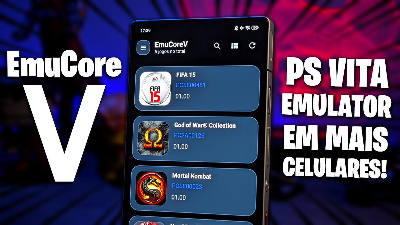NOVA VERSÃO DO EMULADOR DE PS VITA PARA CELULAR! | EmuCoreV 0.0.9 RODANDO EM CELULAR FRACO!