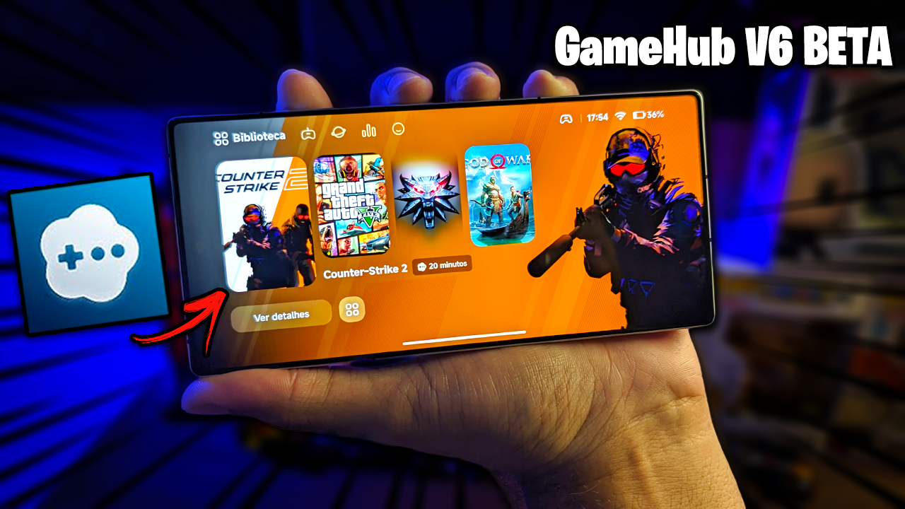 NOVO GAMEHUB v6 BETA | MUDOU TUDO! | JOGOS DA STEAM E EPIC GAMES E MUITO MAIS! | GTA 5, CS2…