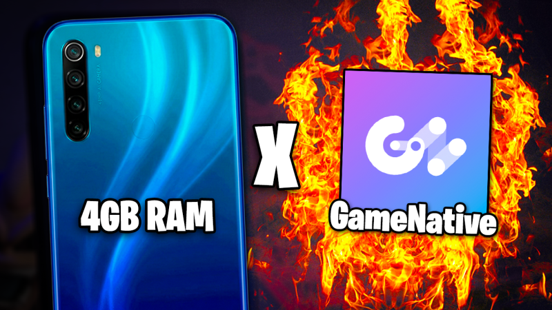 GAMENATIVE v1.0 contra CELULAR FRACO de 4GB DE RAM! | PERFORMANCE INCRÍVEL EM CELULAR FRACO!