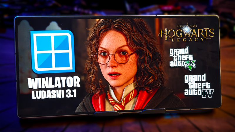 WINLATOR LUDASHI v3.1 | HOGWARTS LEGACY RODANDO, GPU MALI ABRINDO MAIS JOGOS E CELULAR FRACO!