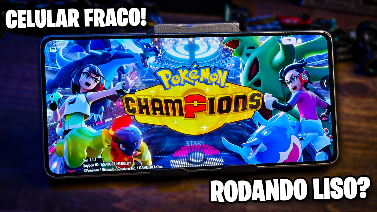 POKÉMON CHAMPIONS CHEGOU NOS CELULARES! | RODANDO LISO EM CELULAR FRACO!