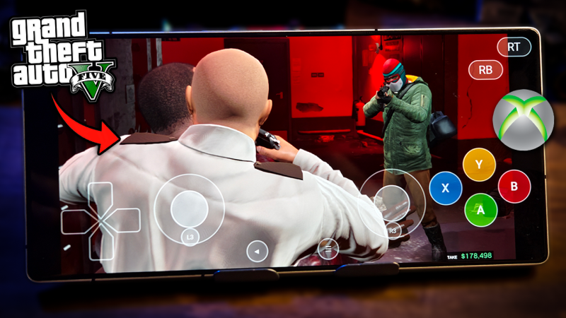 GTA 5 RODANDO NO CELULAR PELO EMULADOR DE XBOX 360! | XenDroid Emulator GTA 5
