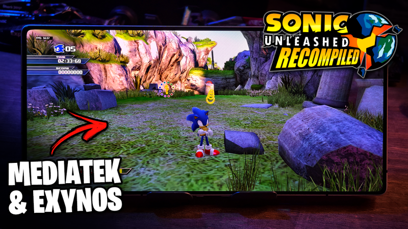 SONIC UNLEASHED RECOMPILED CHEGOU NO CELULAR!