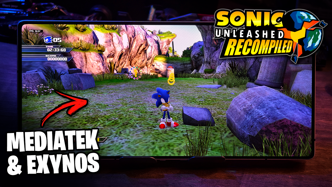SONIC UNLEASHED RECOMPILED CHEGOU NO CELULAR!
