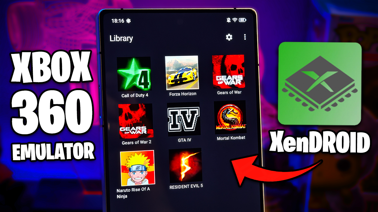 MAIS UM??? XENDROID NOVO EMULADOR DE XBOX 360 PRA CELULAR!