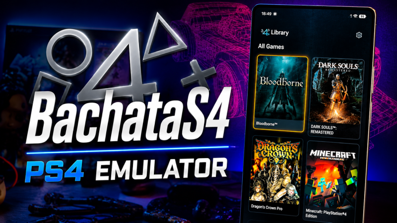 O EMULADOR DE PLAYSTATION 4 PARA ANDROID ATUALIZOU! | BACHATAS4 RODANDO EM GPU MALI E MAIS!