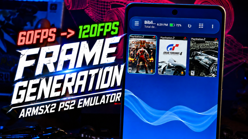 EMULADOR DE PS2 COM FRAME GENERATION FICOU INCRÍVEL! | ARMSX2 FRAME GENERATION