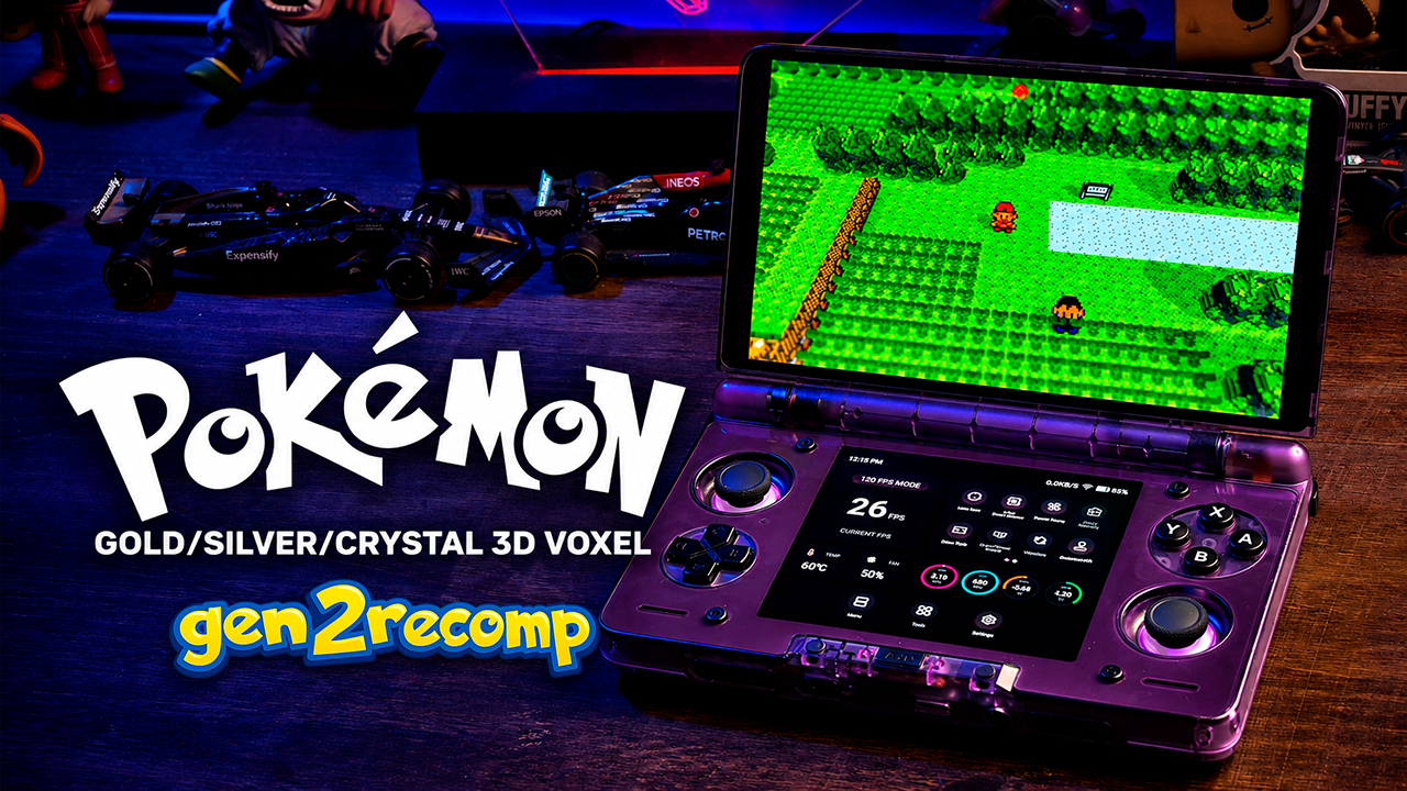 POKÉMON GOLD SILVER & CRYSTAL EM 3D! | Pokémon GEN2RECOMP