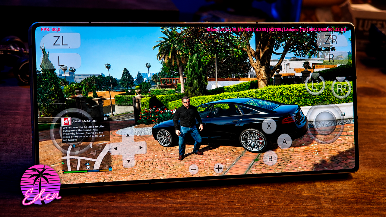 GTA 5 NO EMULADOR DE SWITCH PARA ANDROID! | GTA 5 EDEN EMULATOR