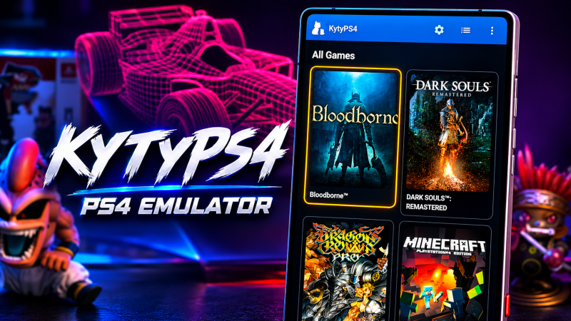 KYTYPS4 EMULADOR DE PS4 PARA CELULAR RODANDO BLOODBORNE, SEKIRO E MUITO MAIS!