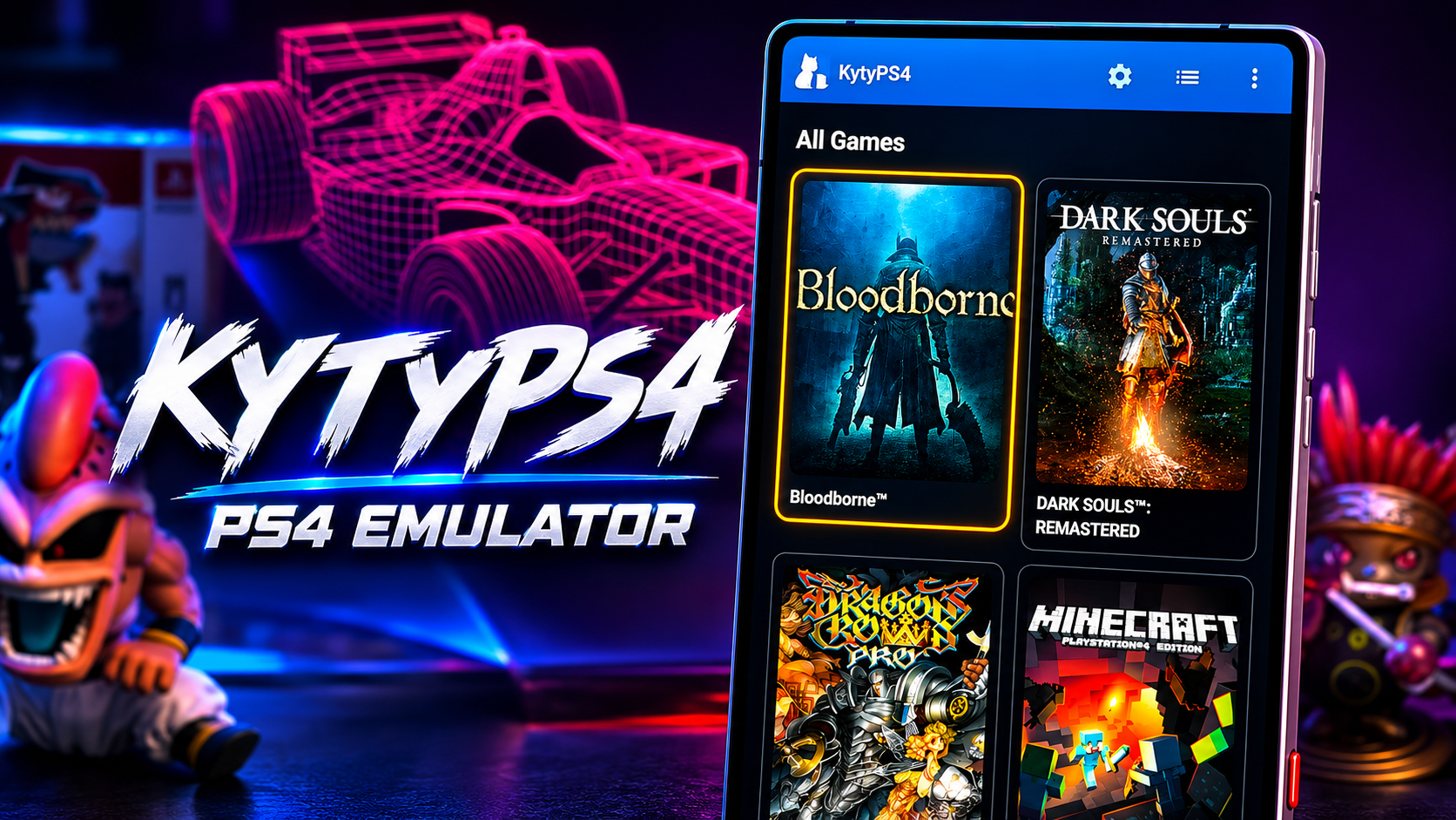 KYTYPS4 EMULADOR DE PS4 PARA CELULAR RODANDO BLOODBORNE, SEKIRO E MUITO MAIS!