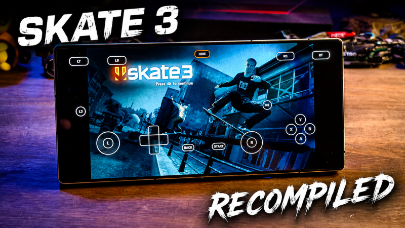 FIZERAM SKATE 3 PARA ANDROID! | SKATE 3 RECOMPILED